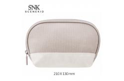 China Portable Small Shell Shape Canvas Zipper Cosmetic Bags supplier