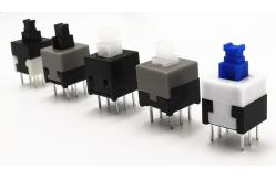 China DC30V 0.1mA Push Button 6 Pin DIP 8x8 Micro Key Switch supplier