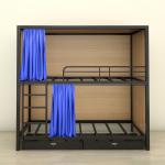Powder Coated Electrostatic Spraying Anti Slip Metal Tube Bunk Beds for sale