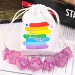 Waterproof Resin RPG Dice Set Portable Manual Grinding Durable for sale