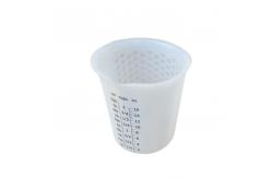 China Heat Resistant Silicone Kitchen Tool Measuring Cups 500ml 16oz Custom Scale supplier