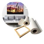 Eco Solvent Framed Digital Glossy Blank Inkjet Cotton Canvas Roll 360gsm
