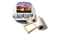 China Eco Solvent Framed Digital Glossy Blank Inkjet Cotton Canvas Roll 360gsm supplier