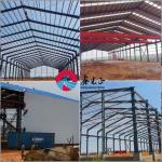 Galvanized Metal Airplane Hangar Metal Warehouse Buildings Q355B for sale