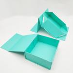 Green Foldable Magnetic Boutique Gift Box Hard Cardboard Gift Boxes for sale