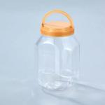 1000ml 2000ml Food Plastic Bottle Containers Packaging 2kgs PET Wide Mouth Jar With Lid for sale