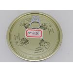 99mm Environmental Golden Tinplate Easy Open Lid For Paper Tubes And Plastic Cans for sale