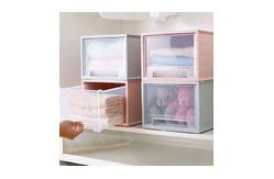 China Rectangle 6l Capacity Pink Plastic Drawer Organizer Odm supplier