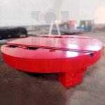 Steerable Transfer Carts AC Power Railway Turntable Rail Trolley 80 Ton for sale