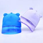Oem Hat Factory Wholesale High Quality 5 Panel Kids Baseball Cap Custom Transparent Pvc Brim Child Baseball Hats for sale
