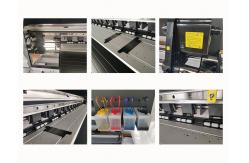 China 2 Heads 1.8m Banner Digital Inkjet Printing Machine supplier
