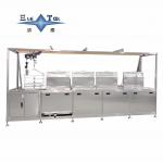 90KW Ultrasonic Mold Cleaning Machine Four Tank Ultrasonic Cleaner System Semi Automatic for sale