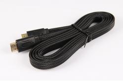 China Flat Wire Braid Hdmi Audio Link Cable High Definition Plated Gold Head supplier