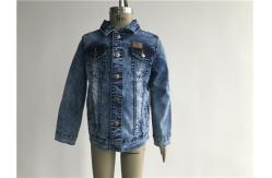 China LTD Kids Denim Jacket Mottle Wash Button Through Boys Denim Jacket TW78757 TW79223 supplier