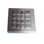 16 Keys Panel Mount Keypad IP68 Dynamic Waterproof Backlit With USB Interface
