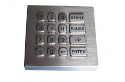 China 16 Keys Panel Mount Keypad IP68 Dynamic Waterproof Backlit With USB Interface supplier