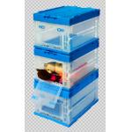 Durable Collapsible Plastic Containers Opening Width Sides 530*365*335 mm for sale
