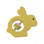 Eco Friendly Silicone Baby Toys Rattle Rabbit Shape For Toddler for sale