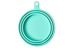 China Circle Shape Silicone Cat Food Can Lids With Spoon supplier