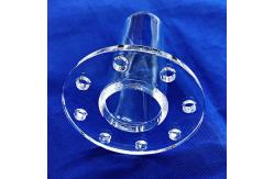 China Factory Custom High Temperature Welded Flange Quartz Pipe supplier