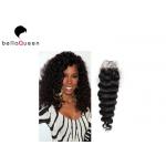 Unprocessed Curly Brazilian Lace Closure No Shedding And No Tangle for sale
