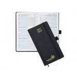 OEM ODM Black Mini Weekly Planner With Hourly Schedule Monthly Tabs