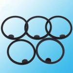 Customized Double Lips FKM Silicone Rubber Lip Seal