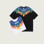 Spring Summer Abstract Ice Bar Printing Blank T-Shirt Loose Casual 150 grams for sale