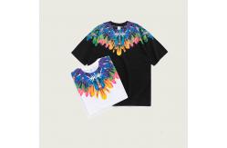 China Spring Summer Abstract Ice Bar Printing Blank T-Shirt Loose Casual 150 grams supplier