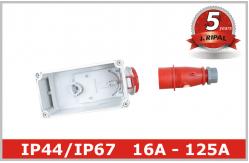 China IP67 Industrial Mechanical Interlocked Switch Sockets CEE Power Outlet supplier