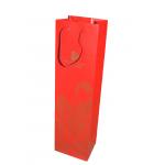 Custom Personalised Wine Bottle Paper Bags Packaging With Design Printing