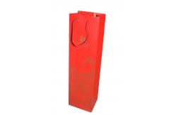 China Custom Personalised Wine Bottle Paper Bags Packaging With Design Printing supplier