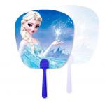 Custom Plastic 3D Lenticular Picture Printing PET Flip Advertising Fan PP Fan Printing 3D Hand Fan Business Gift for sale