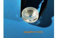 China Fan Shaped Polished / Unpolished Sapphire Lens Glasses Al2O3 Single Crystal supplier