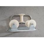 Heavy Duty Galvanized Triple Corner Cable Roller Cable Guide Pulley Steel Frame for sale
