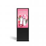 49 Inch Floor Standing Digital Display , Free Standing Digital Signage With Wall Mounting Options for sale