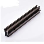 Interior Anodized Champagne Aluminum Profile For Glass Frame