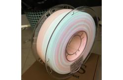 China Strong Resilience 3D Printing Filament Glow Rainbow Filament PLA 1.75mm supplier