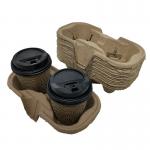 Recyclable Coffee Cup Carrier Biodegradable Take Away Cup Holder for sale