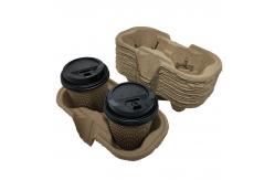 China Recyclable Coffee Cup Carrier Biodegradable Take Away Cup Holder supplier