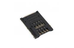 China 9p Push Push Sim Connector SMT Card Socket For PCB supplier