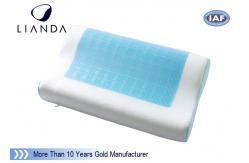 China White / Blue Memory Foam Pillows With Standard Size 50kgs / m3 supplier