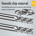 1mm CNC Tungsten Carbide End Mill Hrc55 Aluminium End Mill Mills Cut Tool