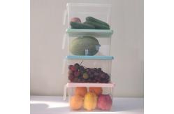 China 3L 5L 6L Stackable Storage Bins With Handles For Freezer Kitchen supplier