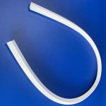 Extruded High Transparent Silicone Rubber Profiles For LED Lights for sale