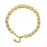 Gold Silver Pet Training Collars Accessories Dog Chain Zircon Brass Necklace for sale