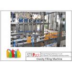 Touch Screen Control Automatic Liquid Filling Machine , Time Gravity Liquid Filling Equipment