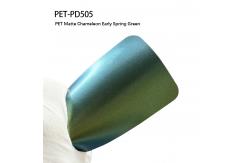 China PET-PD505 PET Matte Chameleon Early Spring Green 7.5mil Car Matte Wrap supplier