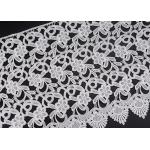 White Flower Clothing Label Water Soluble Lace Trim For Garment Comfortable for sale