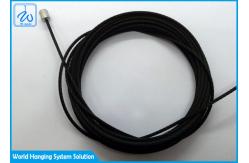 China Custom Wire Rope Assembly Black Coating Aircraft Cable Assemblies With Terminals supplier